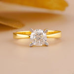 Round Solitaire Ring – 1.06 CT Lab Diamond