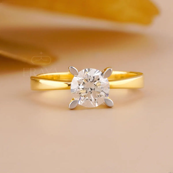 Round Solitaire Ring – 1.06 CT Lab Diamond
