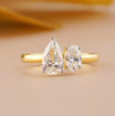 Toi et Moi Ring | Pear & Oval Lab Diamond