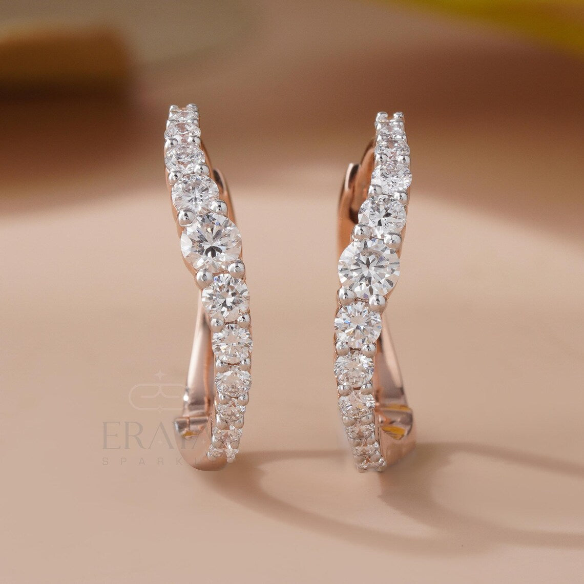 Luxury Diamond Hoop Earrings for Women