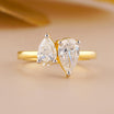 Drop Shape Diamond Ring | Toi et Moi Pear Cut