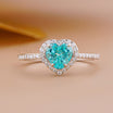 Ring Lab Diamond Heart Paraiba Ring