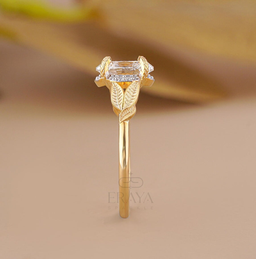 Oval Engagement Rings with Hidden Halo