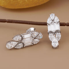 Lab Grown Drop Earrings | Pear Diamond Dangles