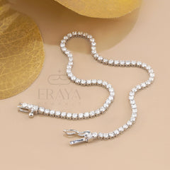Round Lab Diamond By The Yard Bracelet