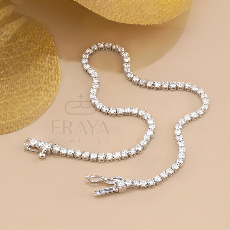 Round Lab Diamond By The Yard Bracelet