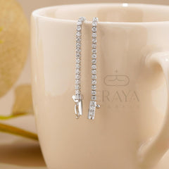 Round Lab Diamond By The Yard Bracelet