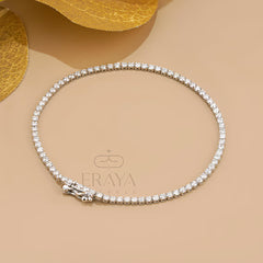 Round Lab Diamond By The Yard Bracelet