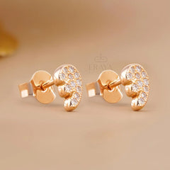 Angel Wing Lab-Grown Diamond Stud Earrings