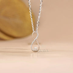 Lab-Grown Diamond Infinity Pendant Necklace