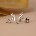 Infinity Lab-Grown Diamond Drop Stud Earrings