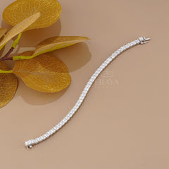 Princess Cut Lab Diamond Tennis Bracelet
