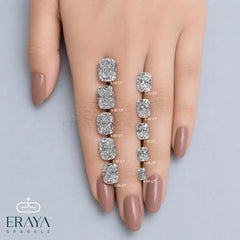 Elongated Cushion Lab Diamond Bezel Ring