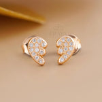 Angel Wing Lab-Grown Diamond Stud Earrings