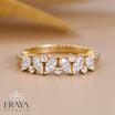 Marquise Round Lab Diamond Eternity Band