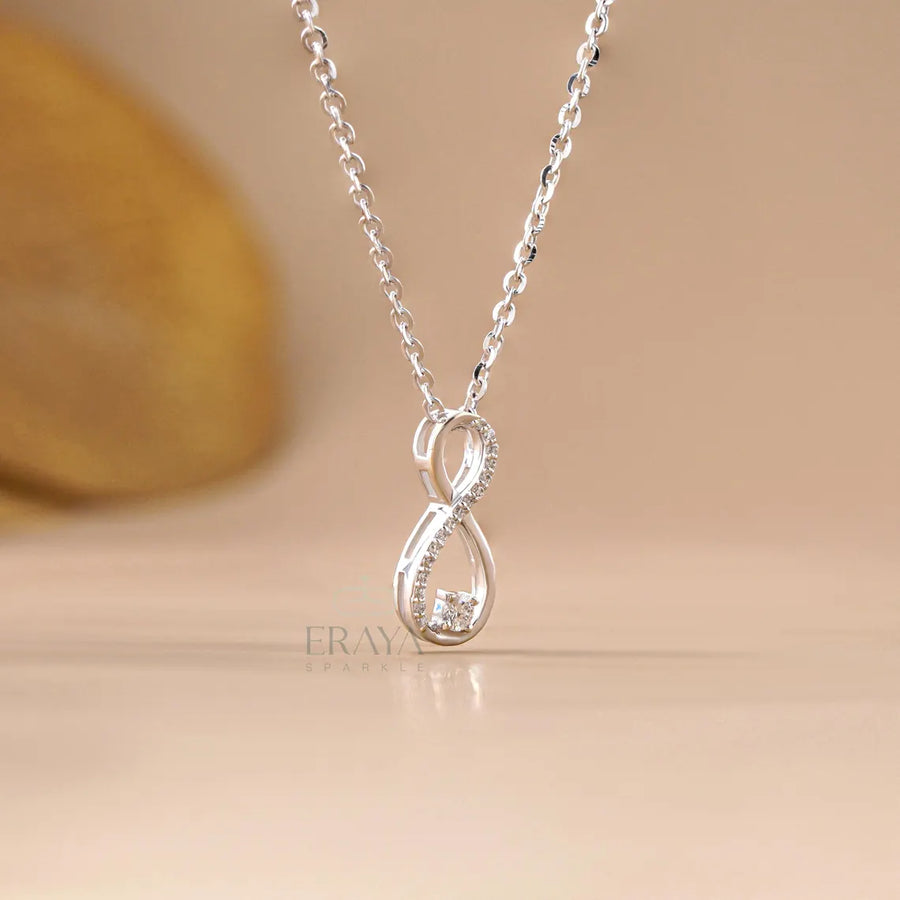 Lab-Grown Diamond Infinity Pendant Necklace