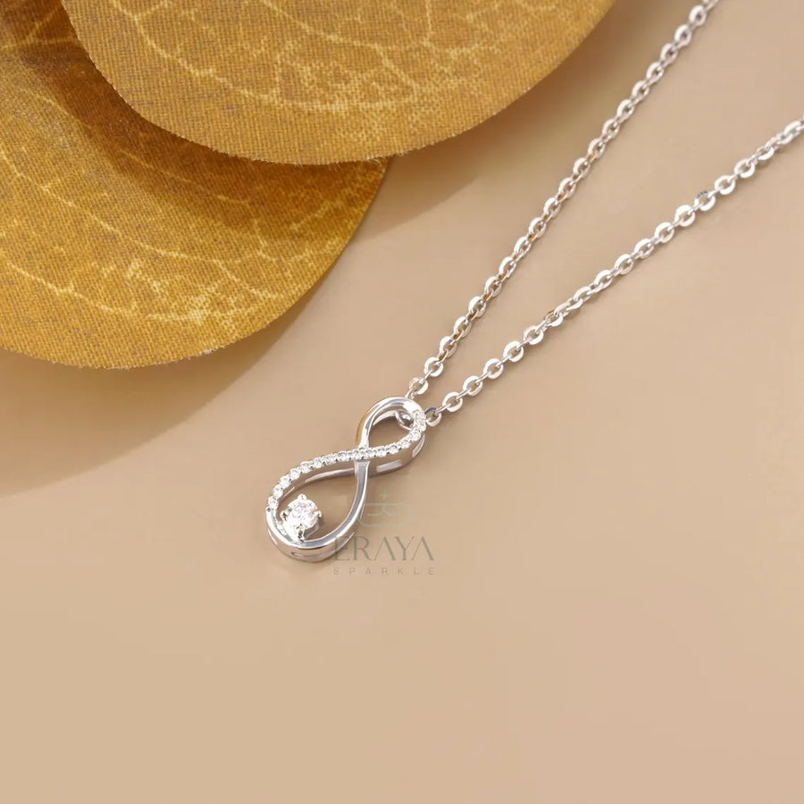 Lab-Grown Diamond Infinity Pendant Necklace