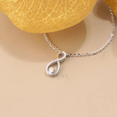 Lab-Grown Diamond Infinity Pendant Necklace