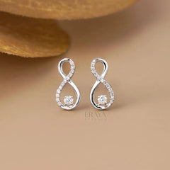 Infinity Lab-Grown Diamond Drop Stud Earrings