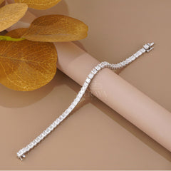 Princess Cut Lab Diamond Tennis Bracelet