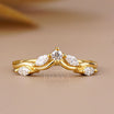 Contoured Lab Diamond Engagement Ring Set
