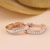 Square Pavé Lab-Grown Diamond Hoop Earrings