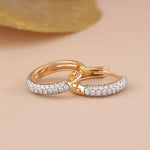 Square Pavé Lab-Grown Diamond Hoop Earrings