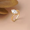 Marquise Cut Lab Diamond Split Shank Ring