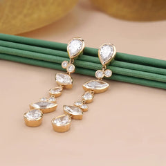 Marquise Pear Lab-Grown Diamond Drop Earrings