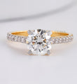Solitaire with LG Diamond Halo Ring