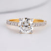 Solitaire with LG Diamond Halo Ring