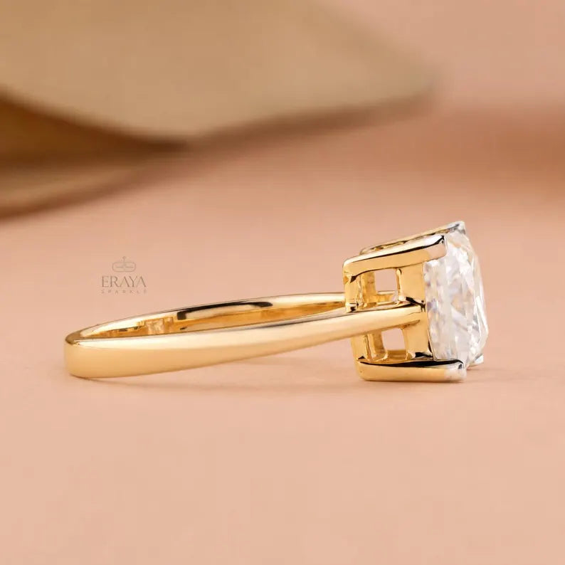 Princess Cut Solitaire Engagement Ring | 2.85 CT Diamond