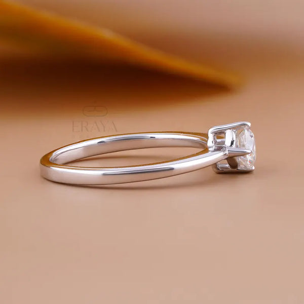 Solitaire Ring with Lab Grown Diamond