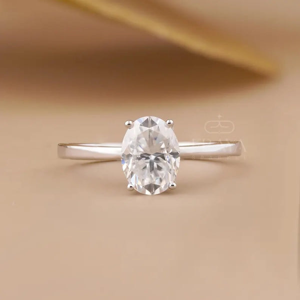 Oval Engagement Rings – 1.29 CT Lab Diamond
