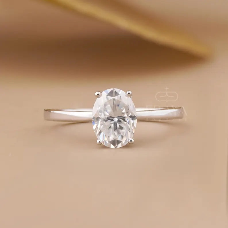 Oval Engagement Rings – 1.29 CT Lab Diamond