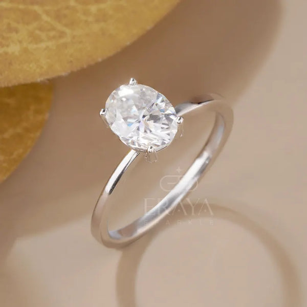 Oval Engagement Rings – 1.29 CT Lab Diamond