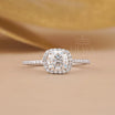 Cushion Lab-Diamond Halo Ring