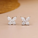 Marquise Butterfly Lab-Grown Diamond Stud Earrings