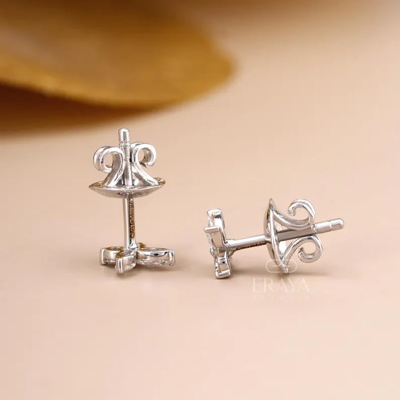 Marquise Butterfly Lab-Grown Diamond Stud Earrings