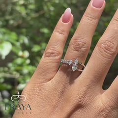 Pear Cut Band with LG Diamond Accent