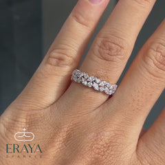 Half Eternity Ring | Marquise Diamond Band