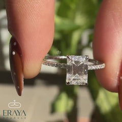 Emerald Engagement Rings Hidden Halo Luxury