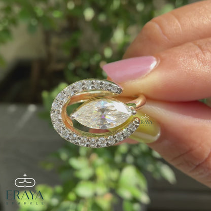 Vintage Marquise Engagement Ring – East West Gold