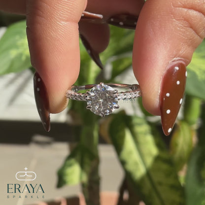 Solitaire Diamond Ring – 1.29 CT Round Lab Diamond