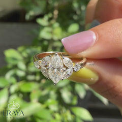 Marquise Diamond Engagement Ring | Lab Diamond Ring