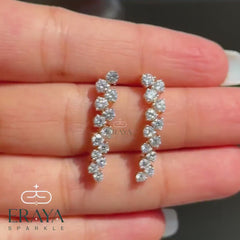 Diamond Drop Earrings | 1.846 CT Lab Diamond