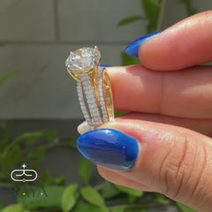 Bridal Ring with Round Diamond