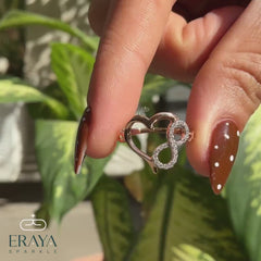 Infinity Heart Ring with Lab Grown Diamond