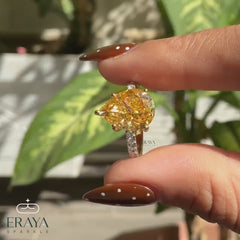 Pear Diamond Engagement Ring with Diamolite