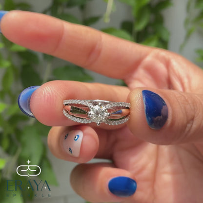 Crossover Bridal Ring – LG Diamond